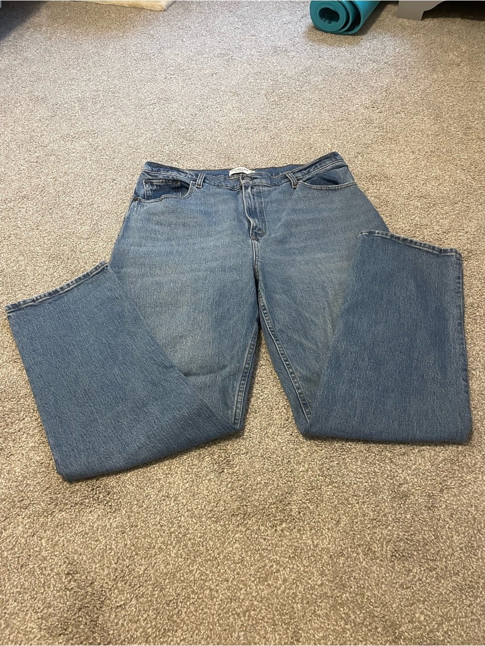 Womens Abercrombie Curve Love The 90’s Straight Ultra High Rise Jean Sz 16